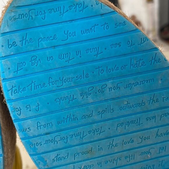 Vintage Rare JOHN FLUEVOG Waxed Canvas Espadrille Platform Oxfords Shoes - Picture 12 of 14